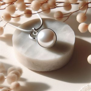 Şıklığınızı tamamlayacak zarif inci kolye!